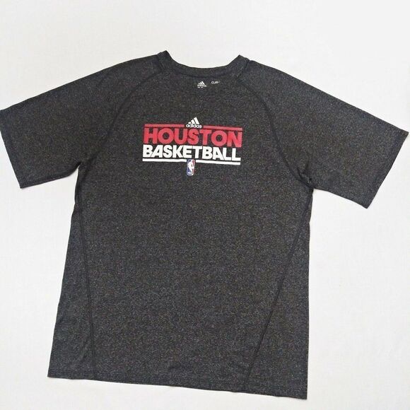 Adidas HOUSTON Rockets Basketball Shooting Shirt NBA Team Issued Practice Tee - Picture 1 of 6